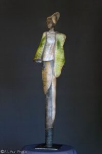 Malaika sculpture céramique Picaflor