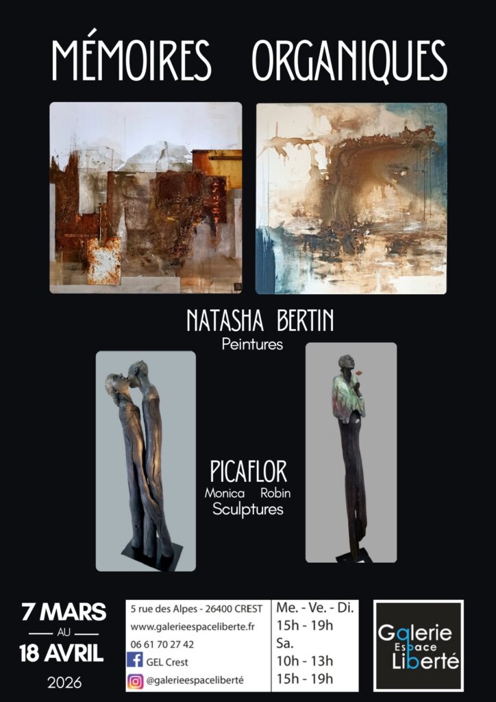 Mémoires organiques Natasha Bertin et Picaflor sculpture